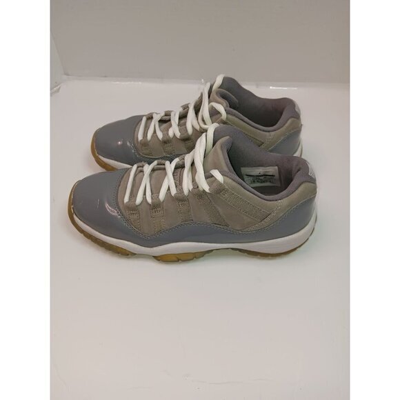 Nike Air Jordan 11 Retro Low Boy's Cool Wolf Gray Sneakers - Picture 9 of 10